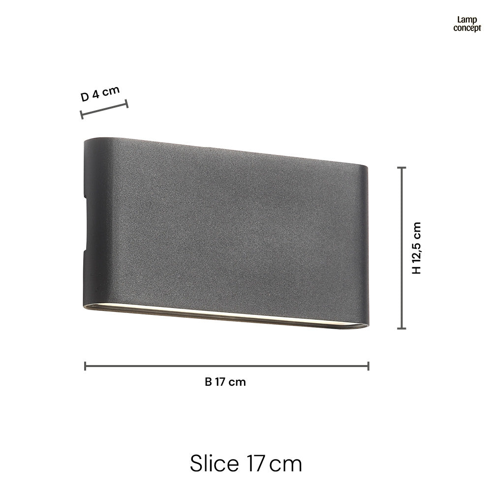 Romano 17cm LED IP54 för utomhusbruk