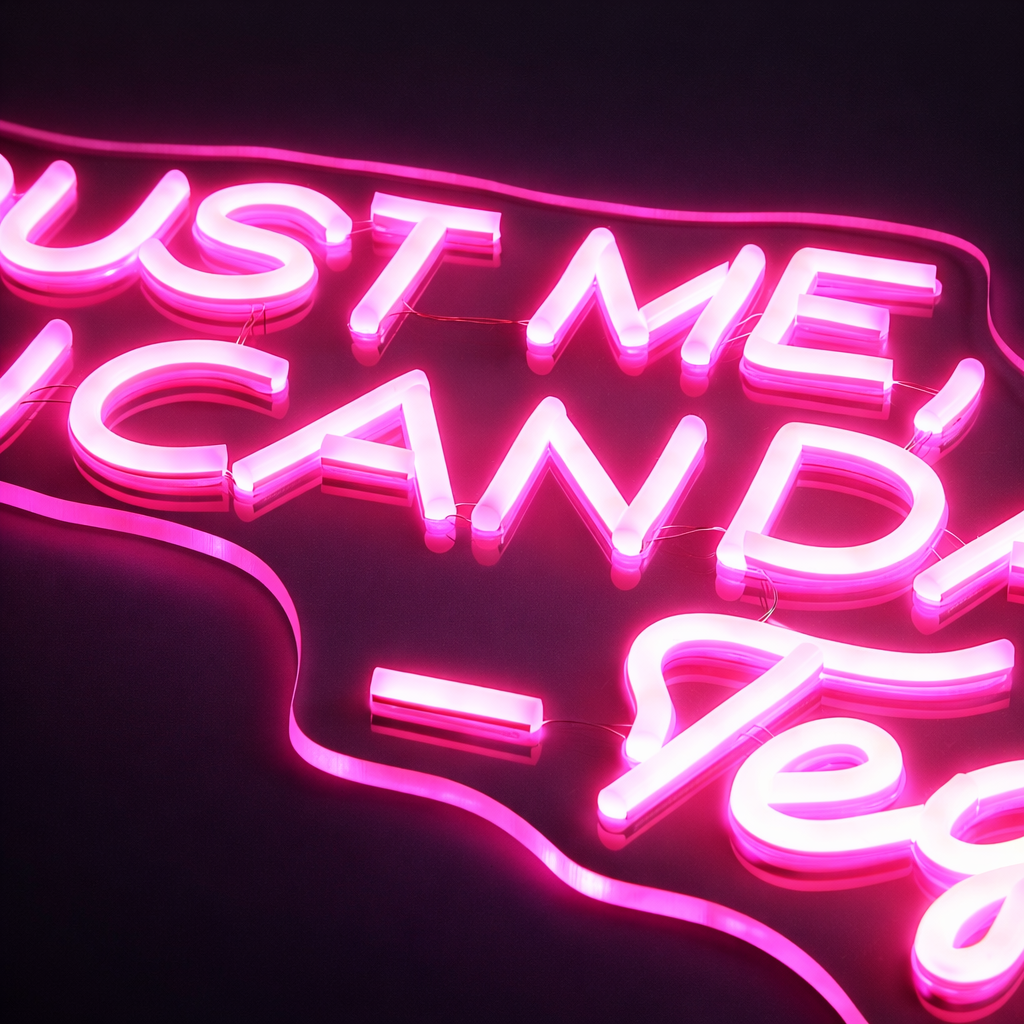 Trust Me You Can Dance Neon vägglampa Rosa
