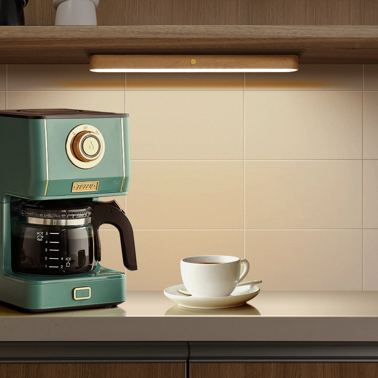 Timber Sladdlös Vägglampa Ljus