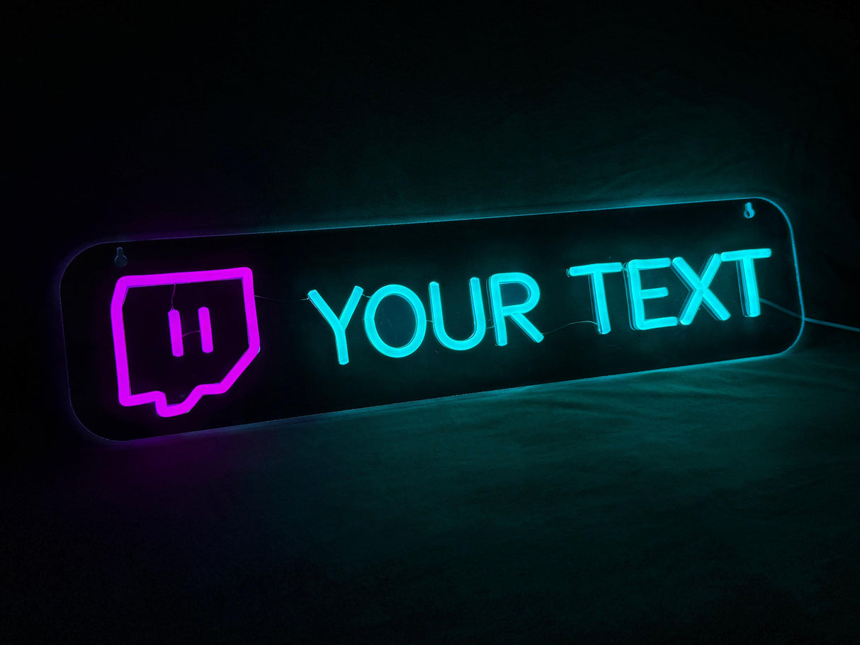 Custom Neon TWITCH-Lampconcept.se