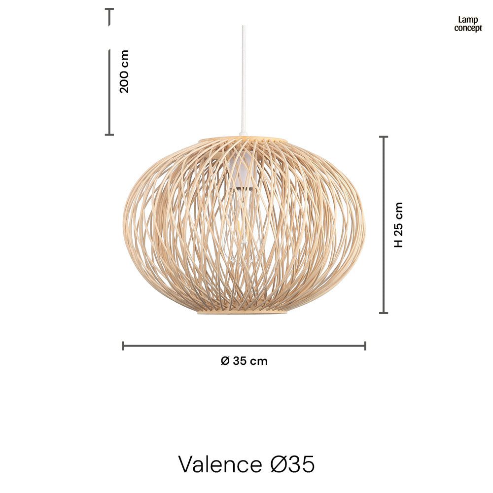 Valence Taklampa Ø35