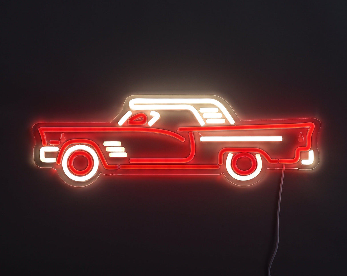 Vintage Car Neon Vägglampa-Lampconcept.se