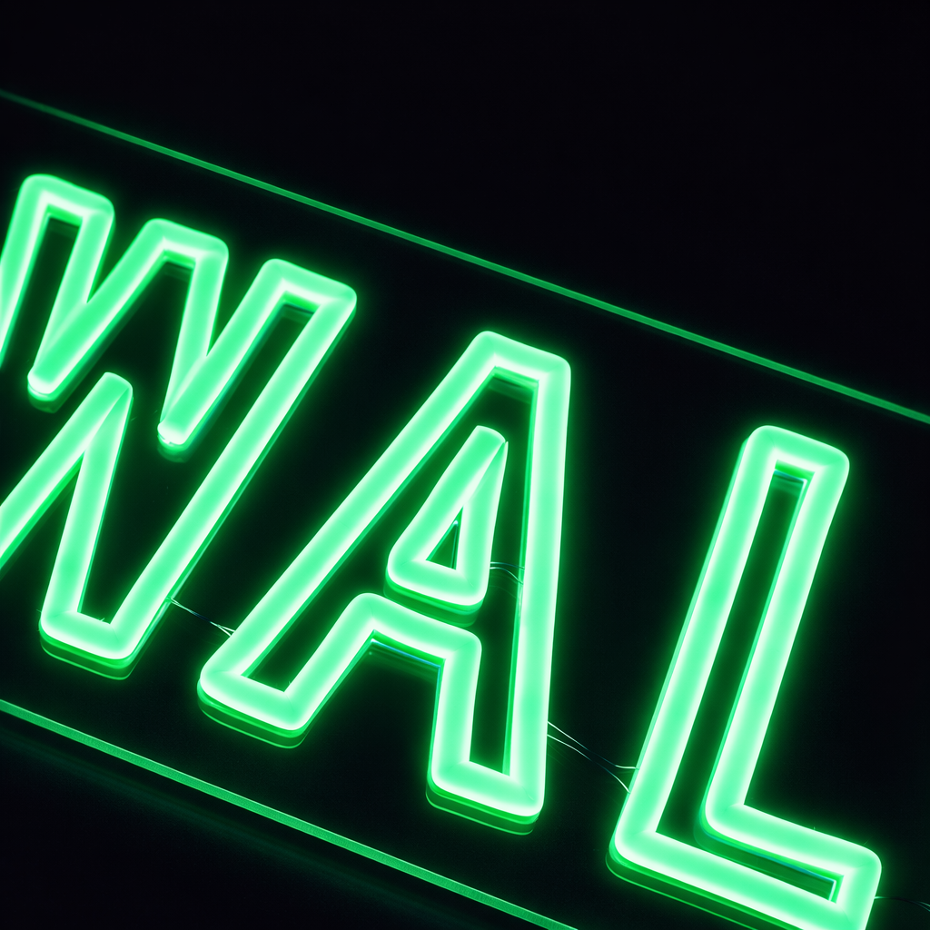 Wallstreet Neon Vägglampa