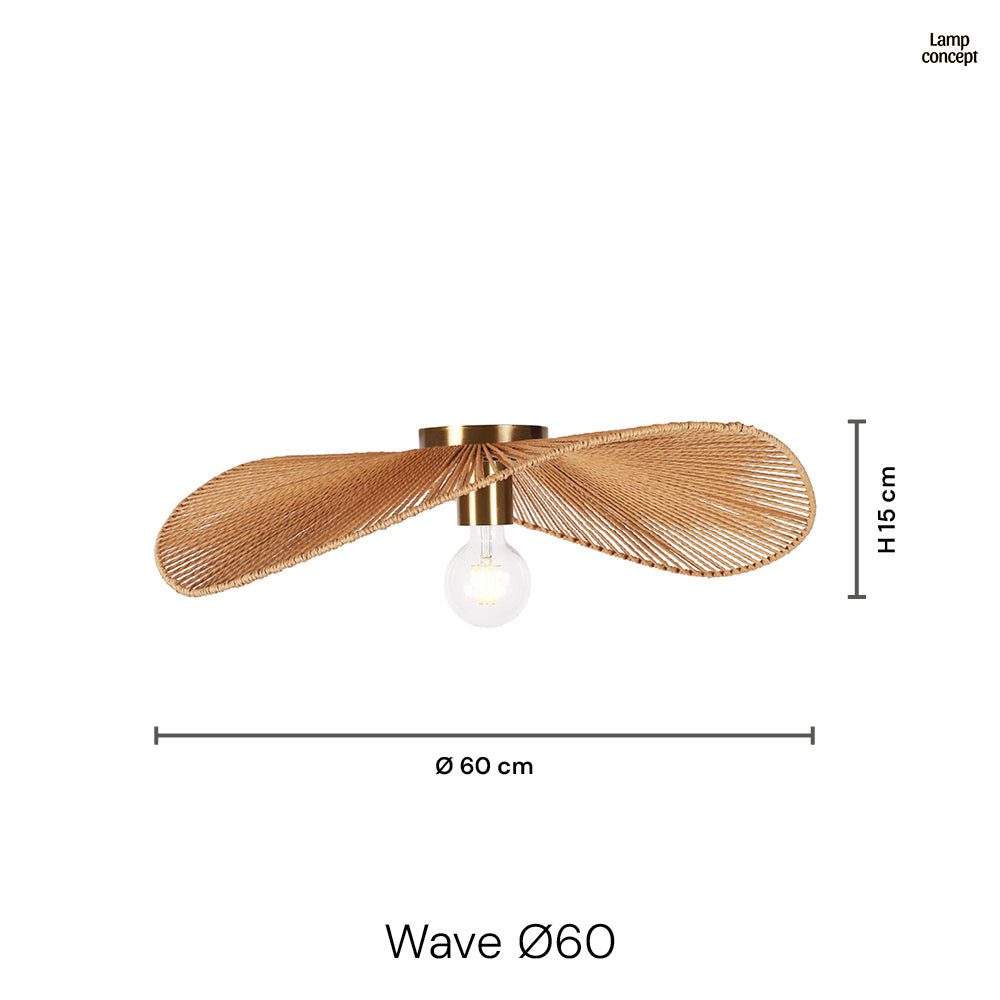 Wave Taklampa Ø60