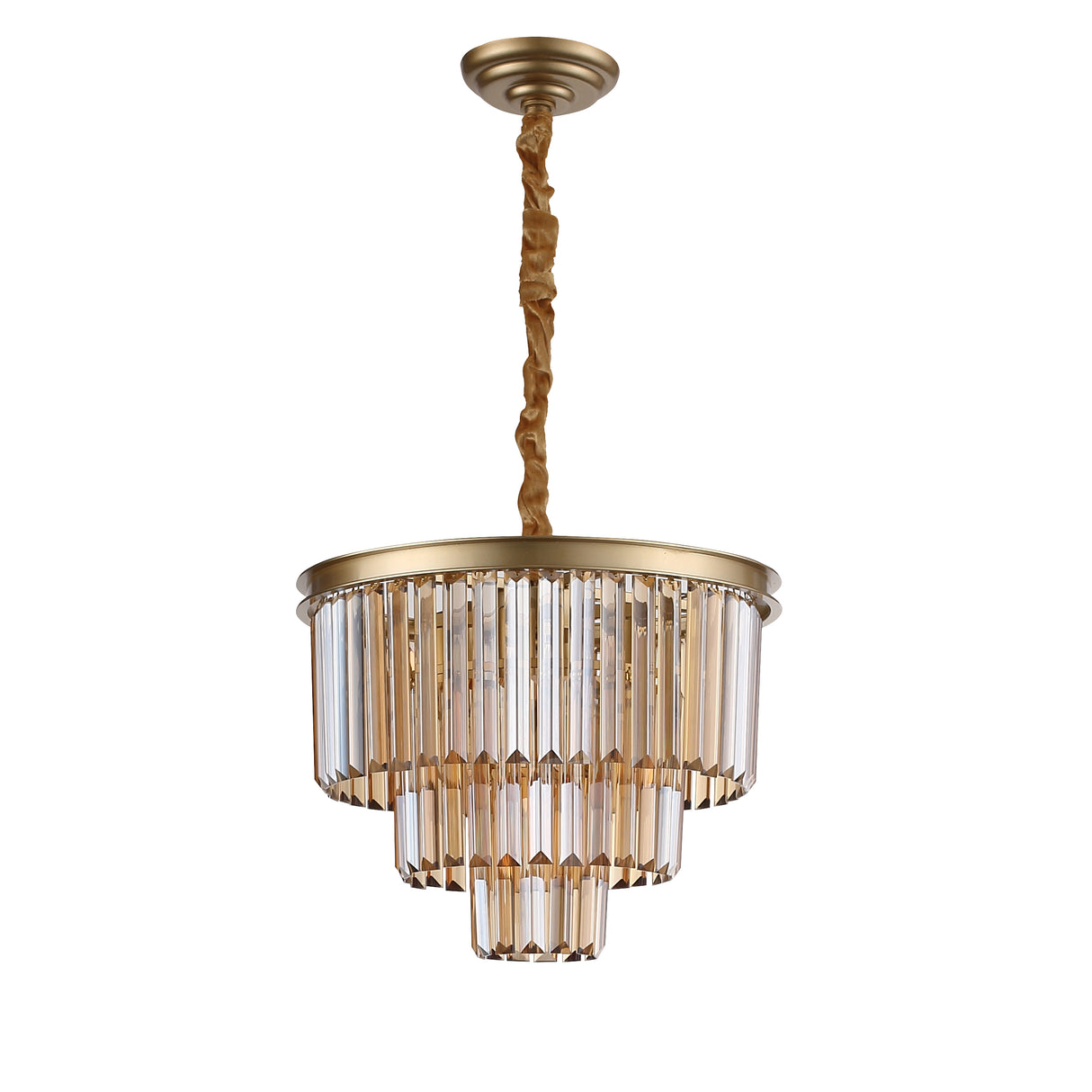 Santorini Ljuskrona Ø40 Amber-Lampconcept.se