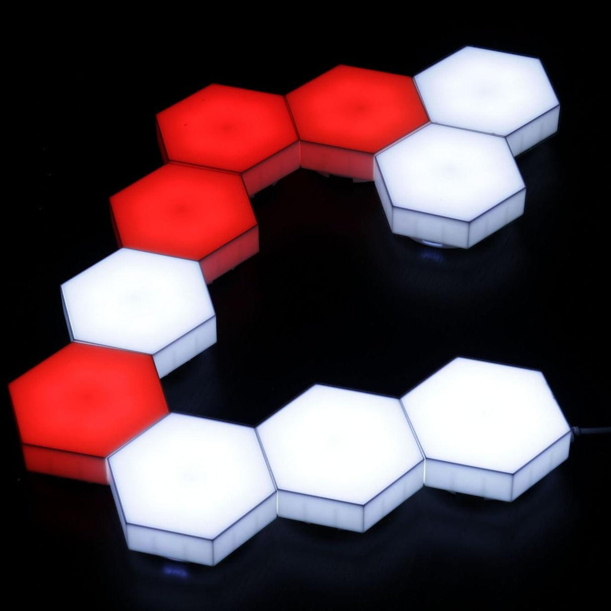 Hexagon LED 5-Set Touch/Remote-Lampconcept.se