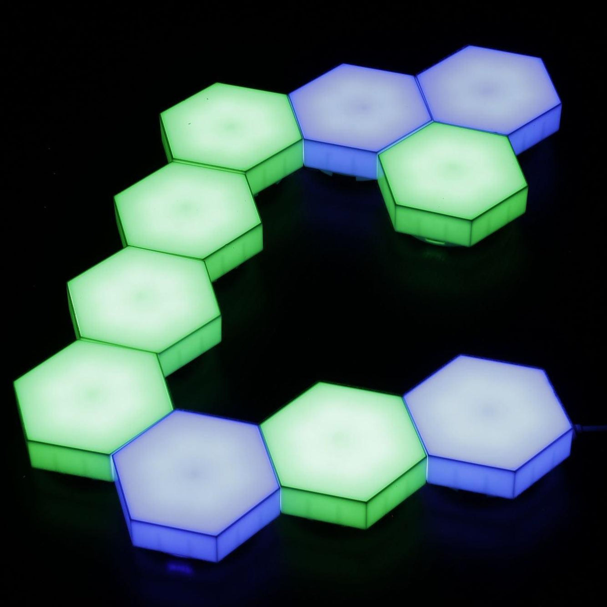 Hexagon LED 5-Set Touch/Remote-Lampconcept.se
