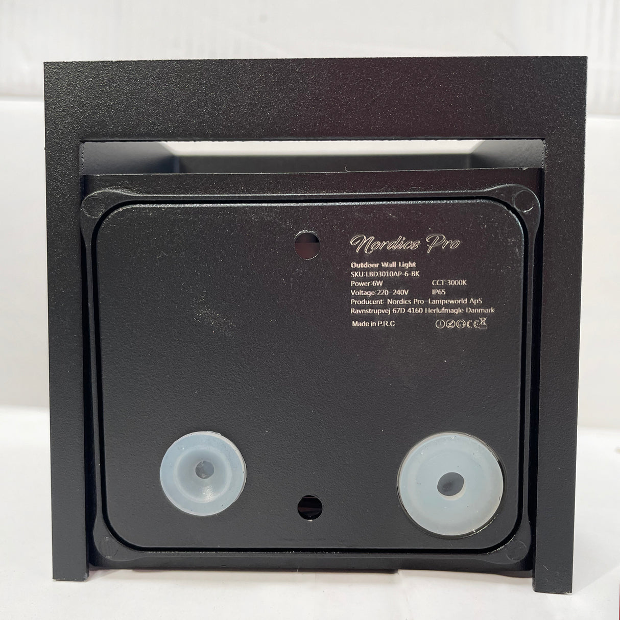 LED Vägglampa IP54 12W Utomhus Svart