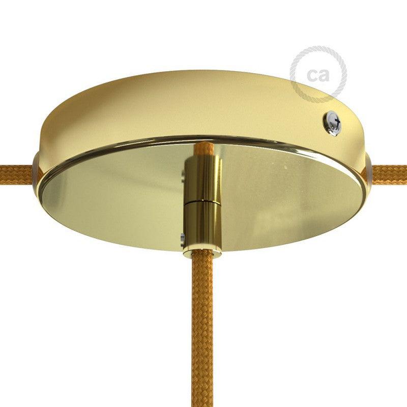 Takkopp För 1 Lampa Ø12 Klar Mässing Med Sidohål-Lampconcept.se