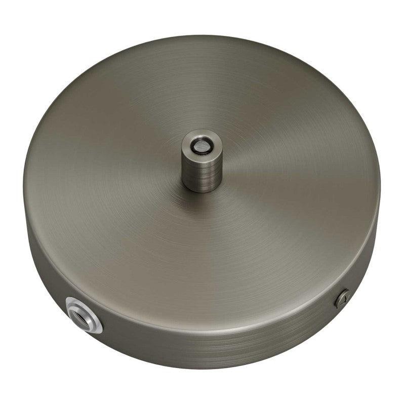 Takkopp För 1 Lampa Ø12 Borstat Krom Med Sidohål-Lampconcept.se