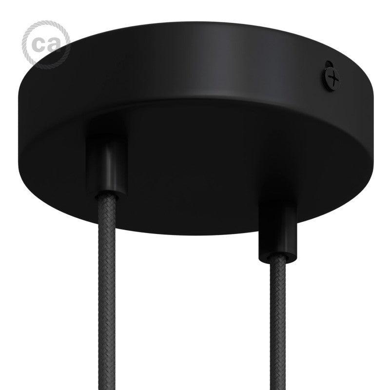 Takkopp För 2 Lampor Ø12 Svart-Lampconcept.se