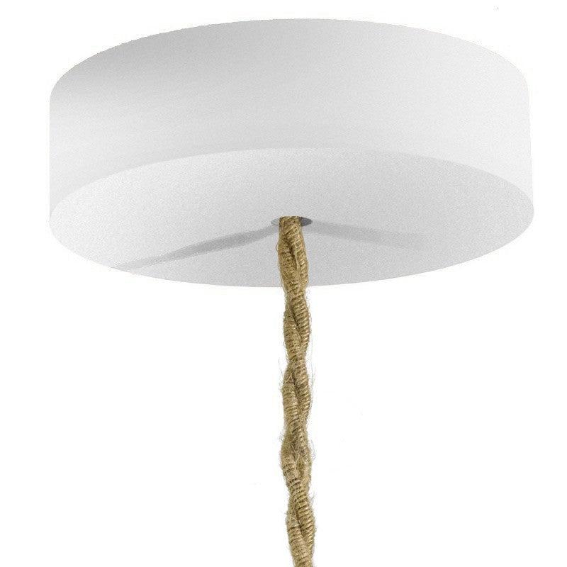 Takkopp För 1 Lampa Ø12 Vit Trä-Lampconcept.se