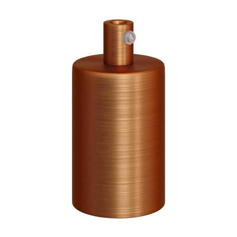 Cylinder Lamphållare Borstad Koppar-Lampconcept.se