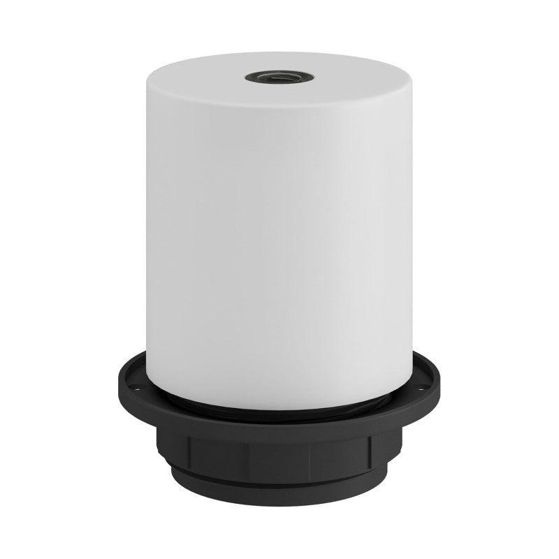 Lamphållare E27 Med Ring Vit-Lampconcept.se