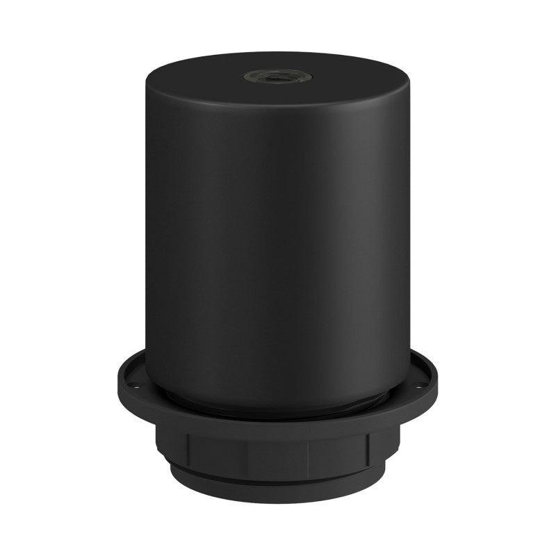 Lamphållare E27 Med Ring Svart-Lampconcept.se
