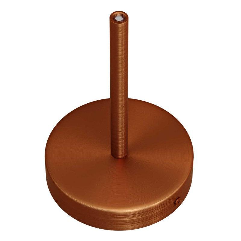 Takkopp För 1 Lampa Med 15cm Skaft Borstad Koppar-Lampconcept.se