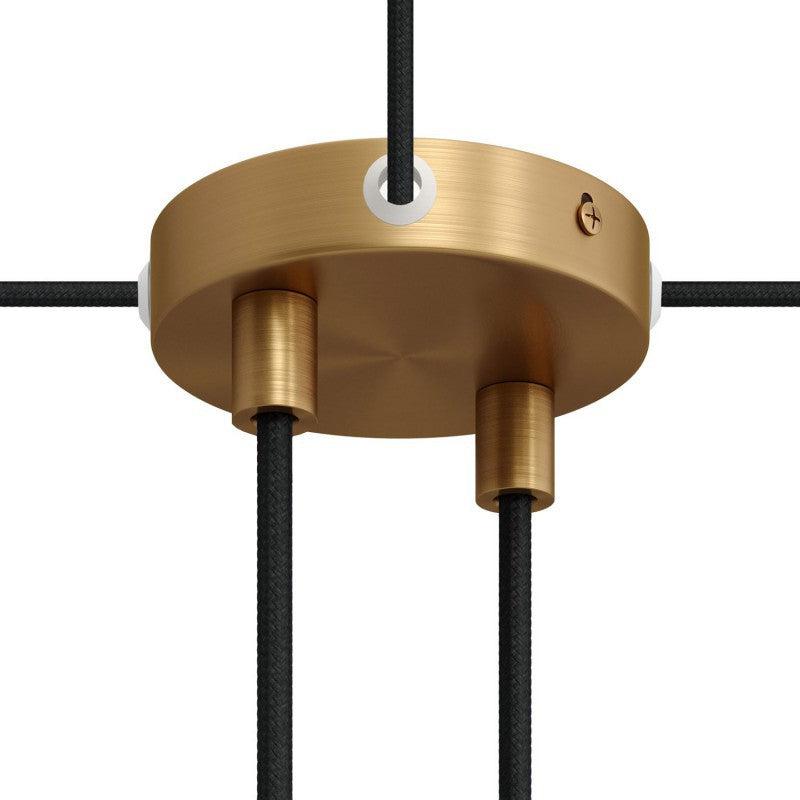 Takkopp För 2 Lampor Ø8.3 Borstad Mässing-Lampconcept.se