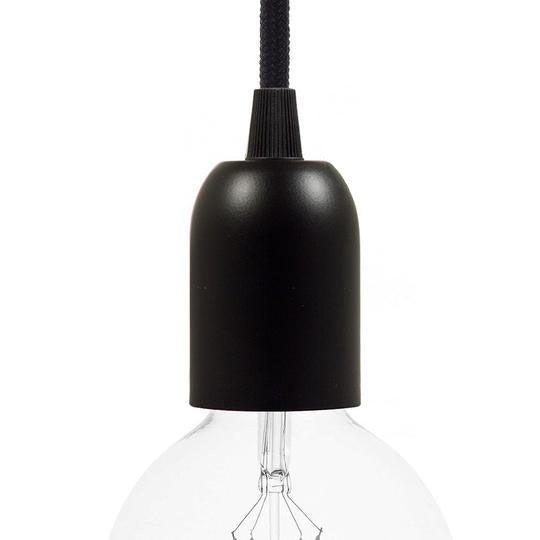 E27 Lamphållare Kit Svart-Lampconcept.se