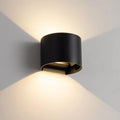 LED Vägglampe Utomhus Round 6W IP54 - Svart