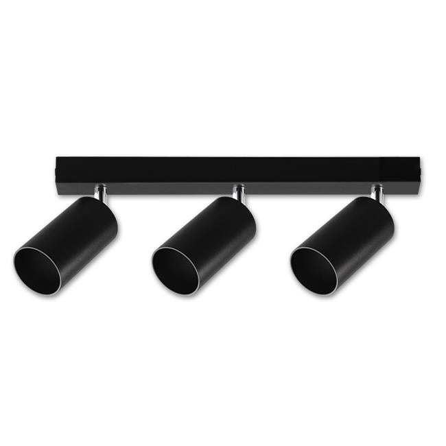 Justerbar 3-Spots Svart-Lampconcept.se