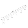 Justerbar 6-Spots Vit-Lampconcept.se