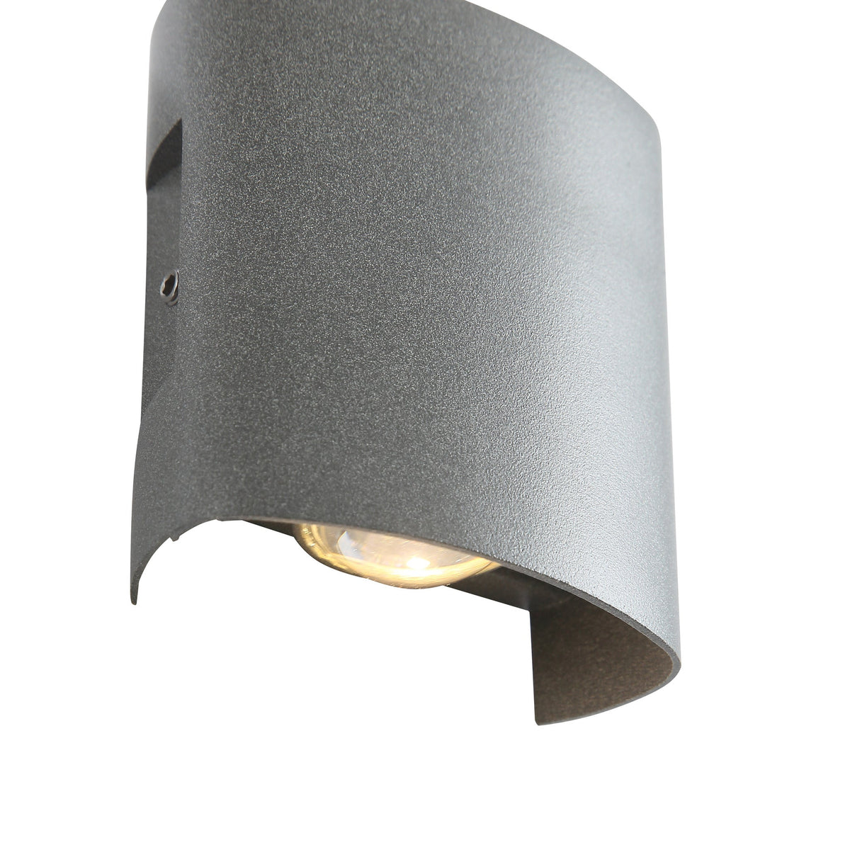 Ortelo 2W 7cm Vägglampa Utomhus Grå-Lampconcept.se