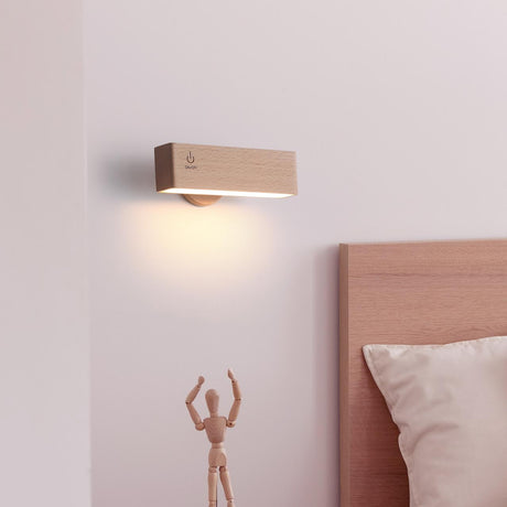 Berk Trådlös Vägglampa Ljus Björk
