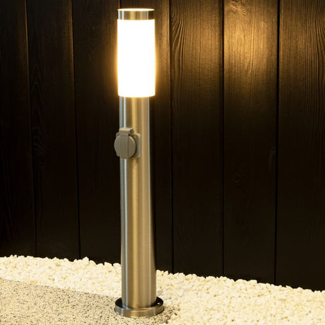 Manila LED Trädgårdslampa 65 cm Krom-Lampconcept.se