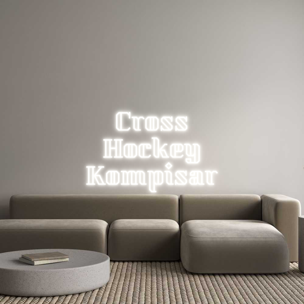 Custom Neon: Cross Hockey Ko...-Lampconcept.se
