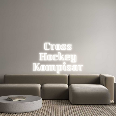 Custom Neon: Cross Hockey Ko...-Lampconcept.se