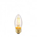 4 x LED E27 4W B35 Dimbar Klar