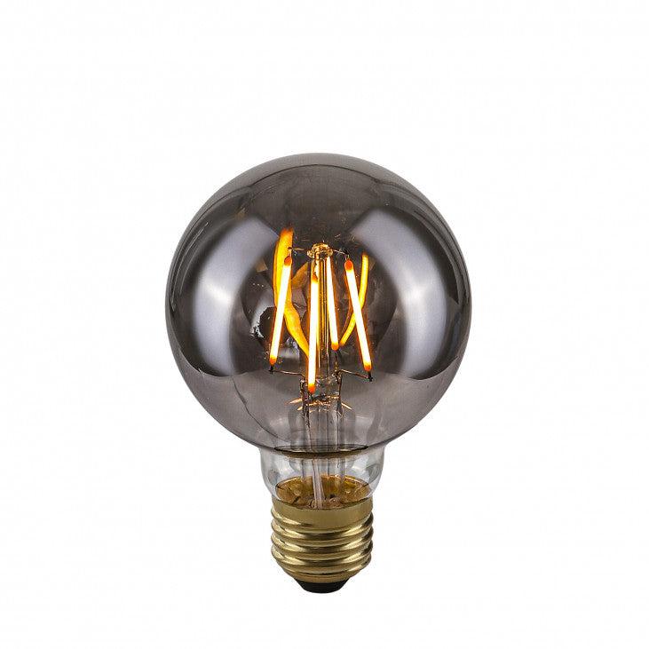 LED 4W G80 Smoke Dimbar (E27)-Lampconcept.se