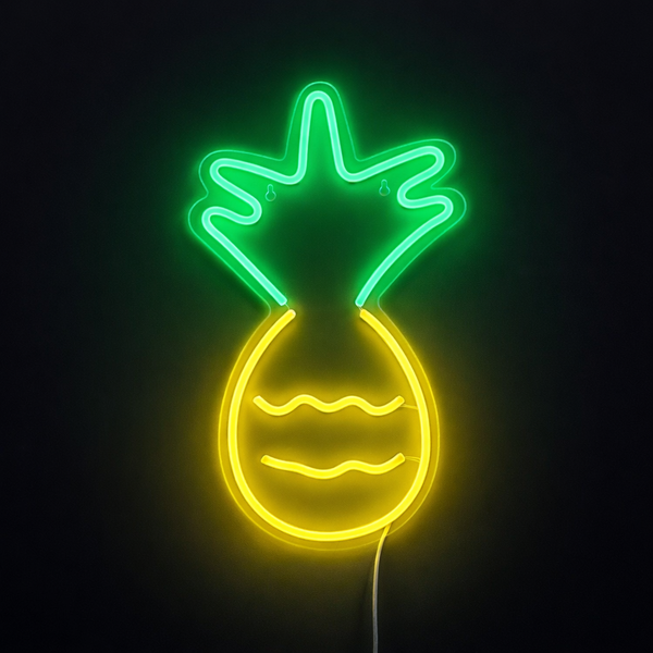 Ananas Neon Vägglampa