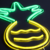 Ananas Neon Vägglampa