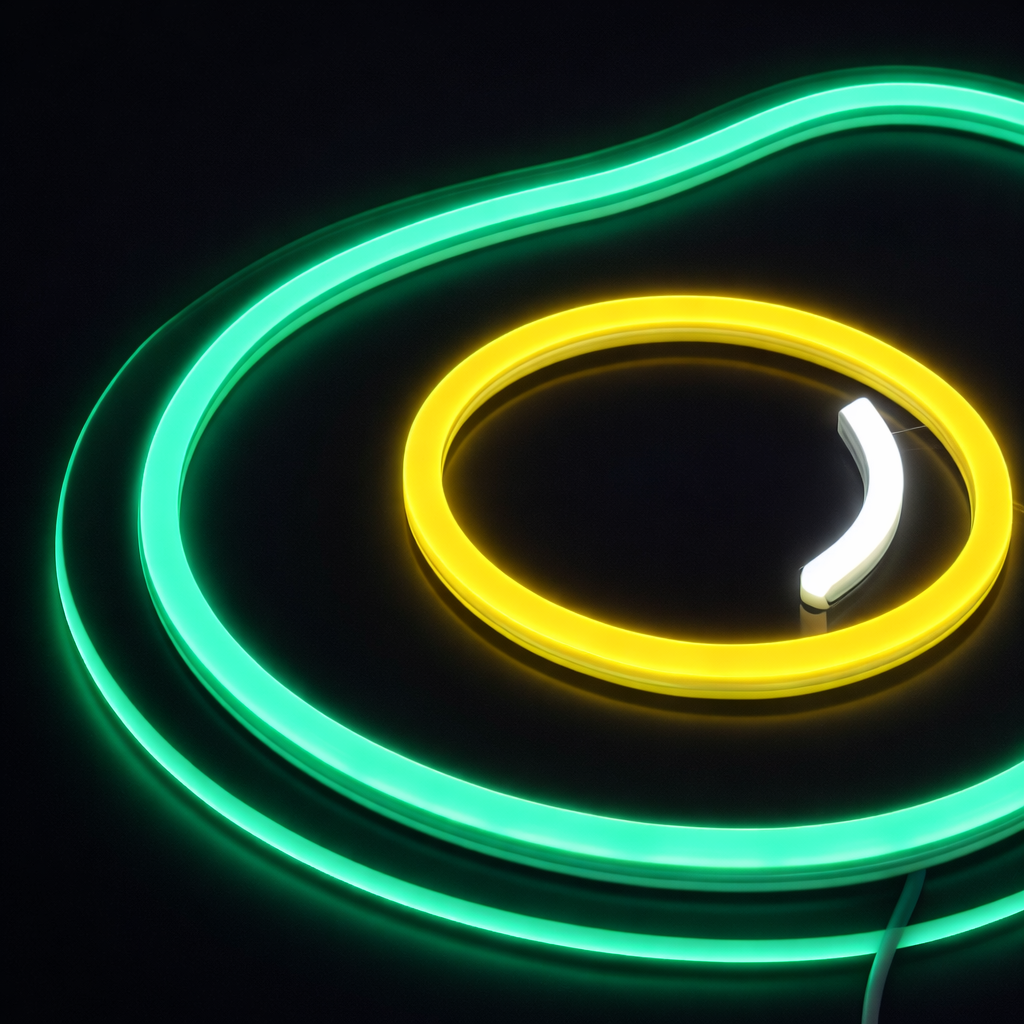 Avocado Neon Vägglampa