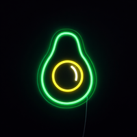 Avocado Neon Vägglampa