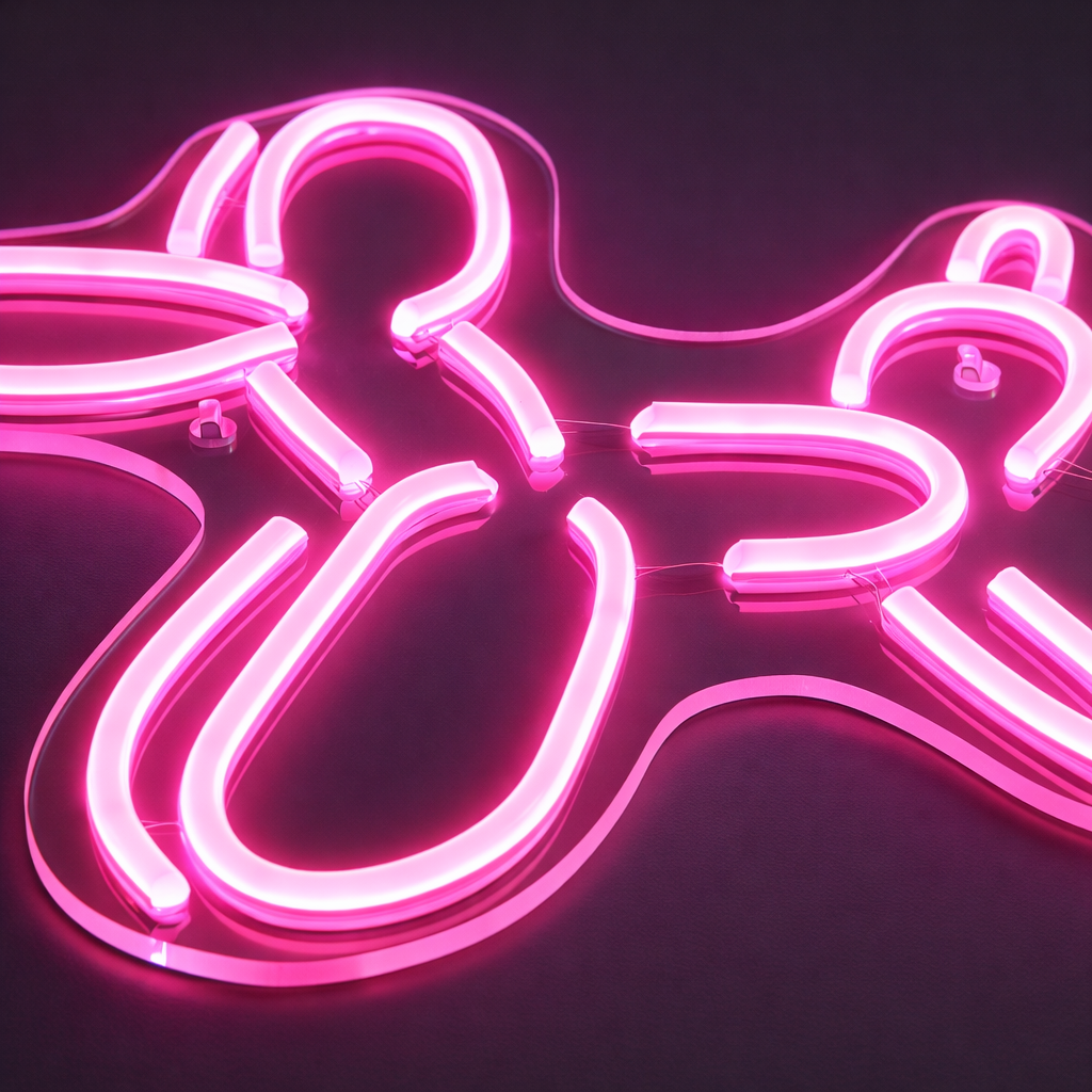 Balloon Animal Neon Vägglampa