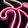 Banana Neon Vägglampa Pink
