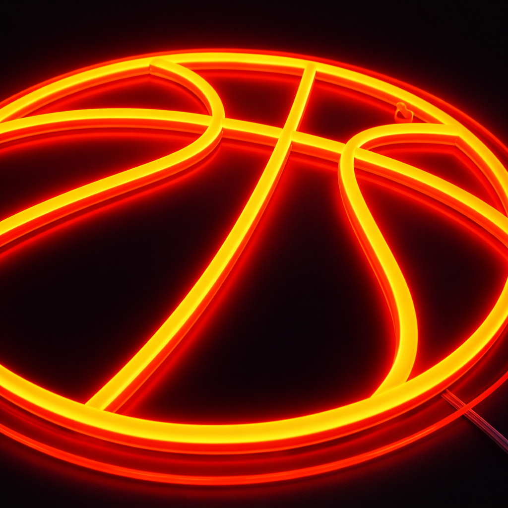 Basketball Neon Vägglampa