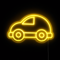 Bubble Car Neonskylt - Gul