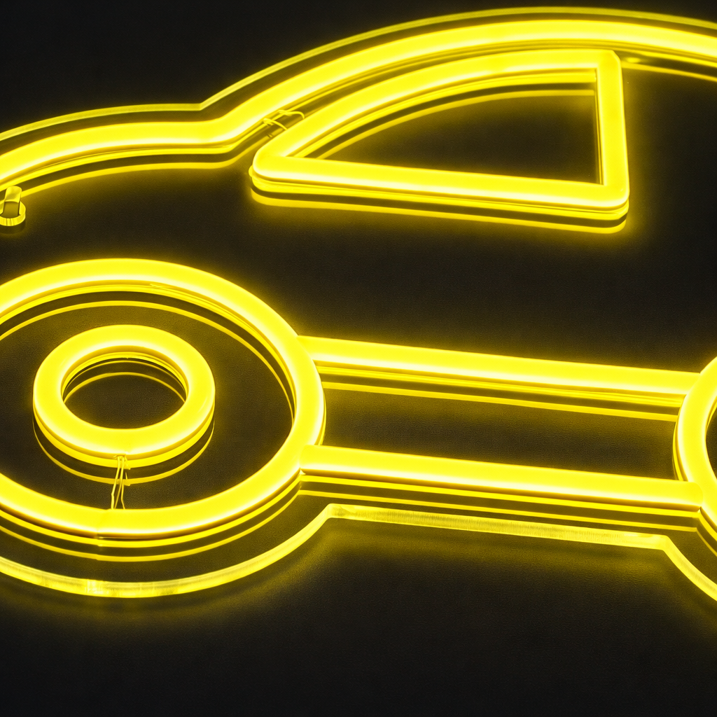 Bubble Car Neonskylt