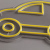 Bubble Car Neon Vägglampa Gul-Lampconcept.se
