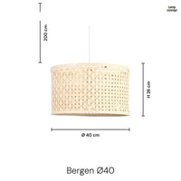 Bergen Taklampa Ø40