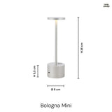 Bologna Mini LED Trådlös Bordslampa Mässing