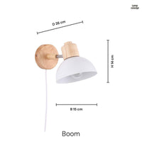 Boom Vägglampa Grön-Lampconcept.se