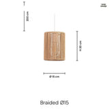 Braided Taklampa Ø15