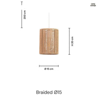 Braided Taklampa Ø15