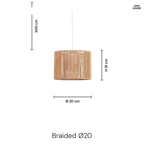 Braided Taklampa Ø20