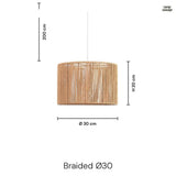 Braided Taklampa Ø30