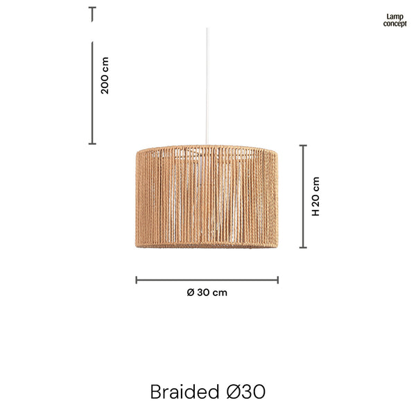Braided Taklampa Ø30